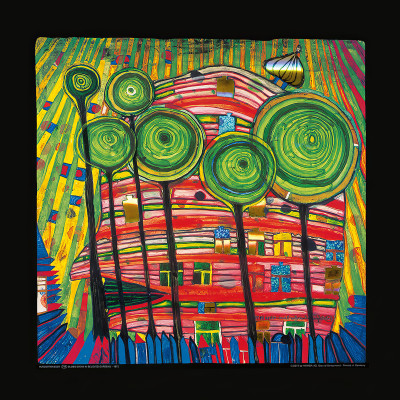 Essas plantas crescem em jardins queridos de Friedensreich Hundertwasser
